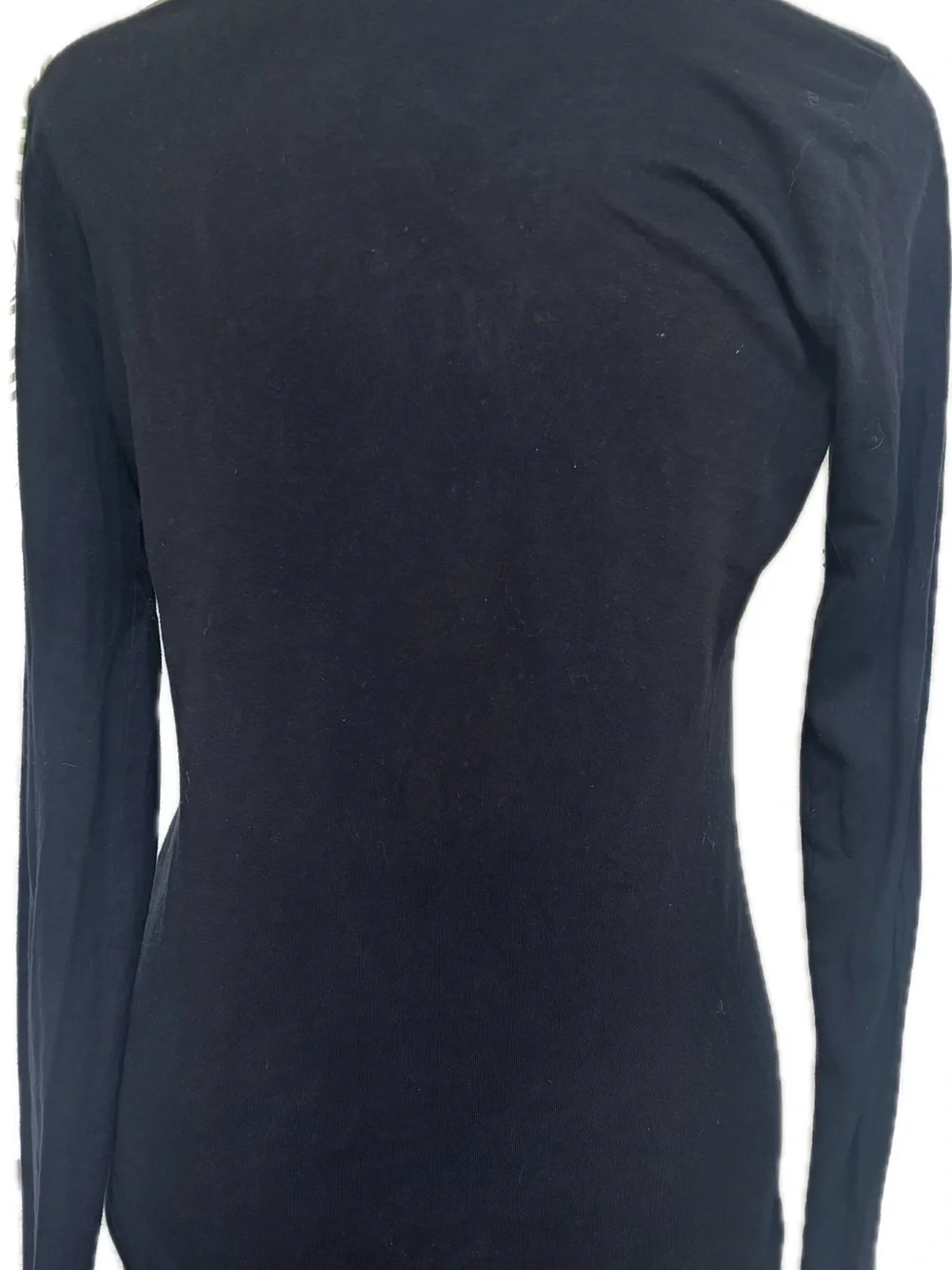 Hollister Navy Long Sleeve Tee with White Logo - Picture 2 of 7